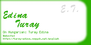 edina turay business card